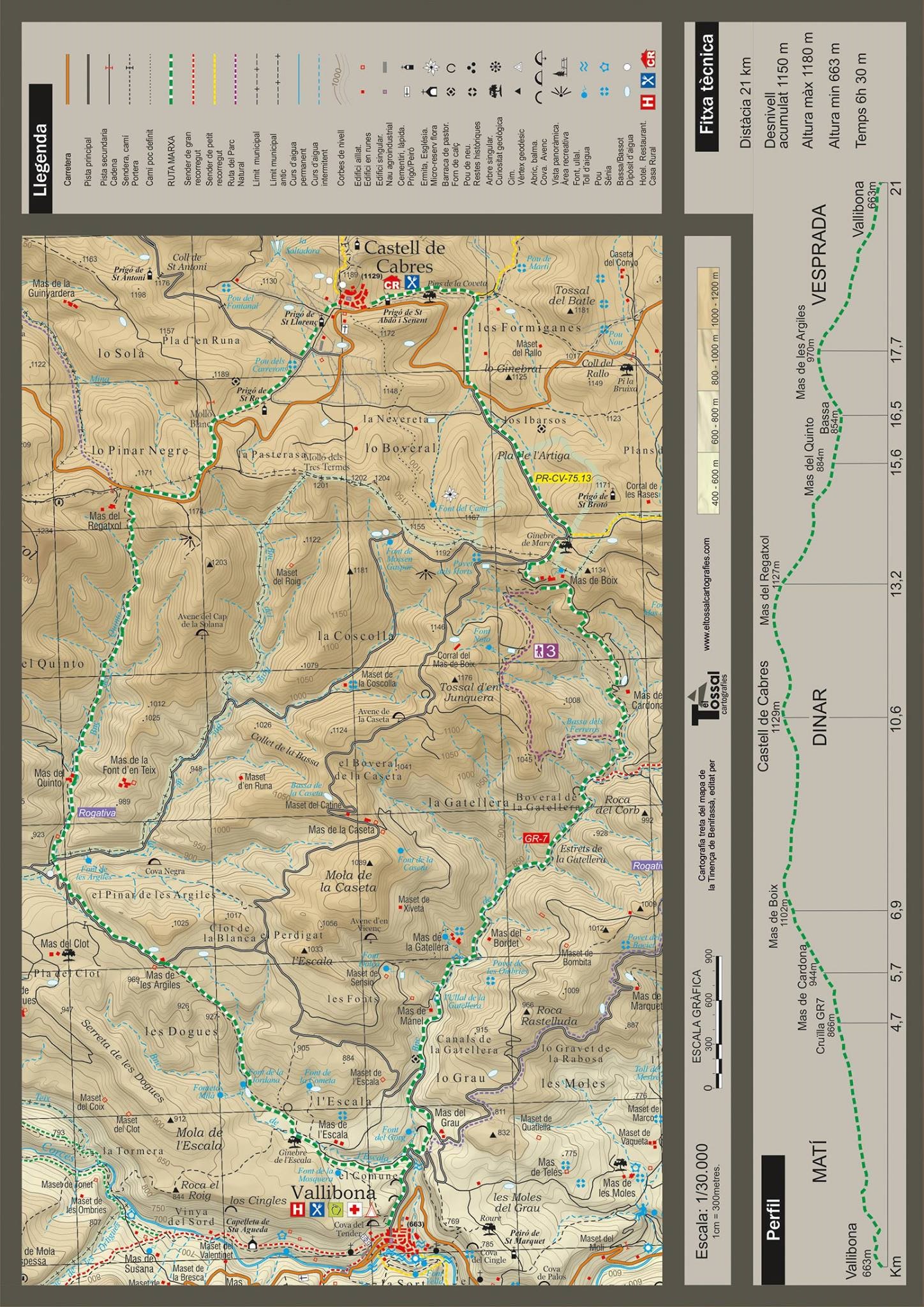 Mapa 9 marxa Tinença Vallibona