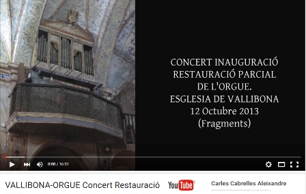 Concert restauració orgue església Vallibona 2013